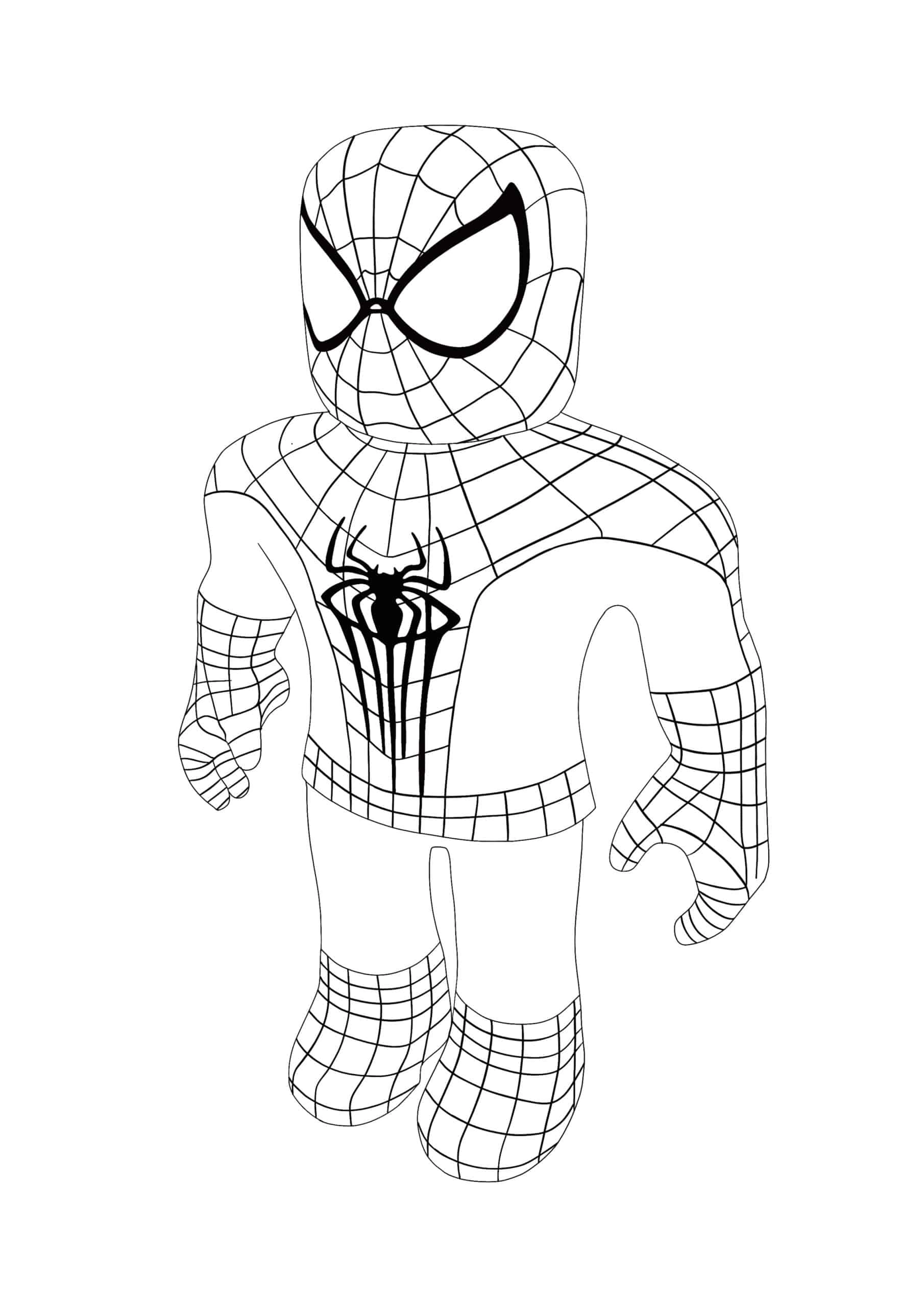 Kolorowanka Roblox spiderman
